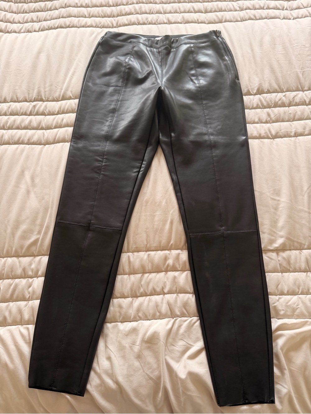 Topshop Black Faux Leather Skinny legging